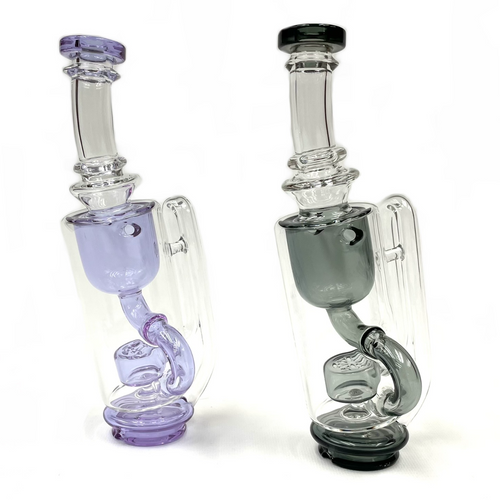 Tall Puffco Recycler Glass Top 1 Count Assorted Color