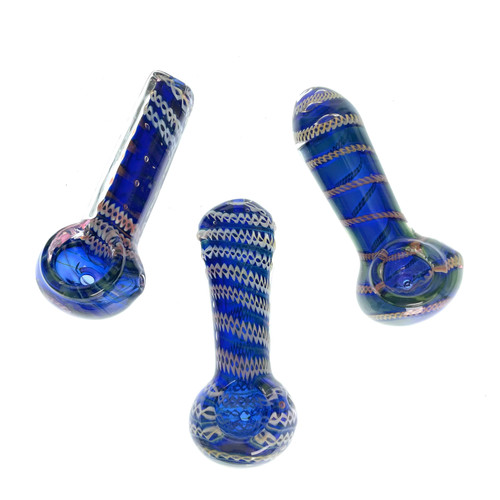 Electric Braids 3" Glass Hand Pipe