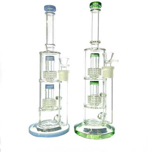Tall Double Matrix Water Pipe 1 Count Assorted Color
