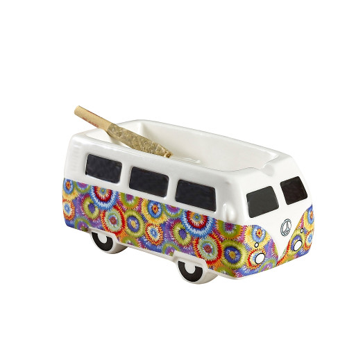 Ceramic Vintage Bus Ashtray 5.5" Long