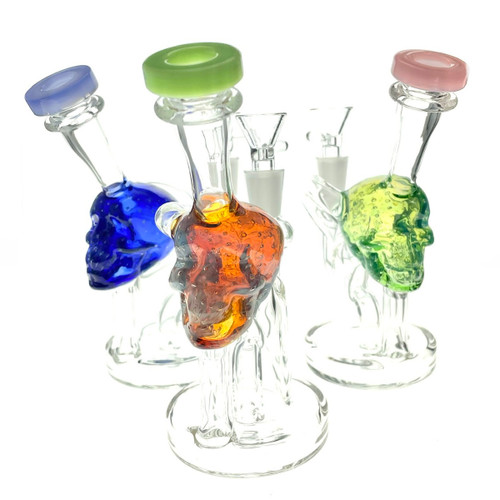 Little Skull Water Pipe 5.5" Assorted Color
