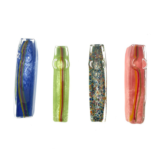 Flat Life Glass Pipe 4" 1 Count Assorted Color