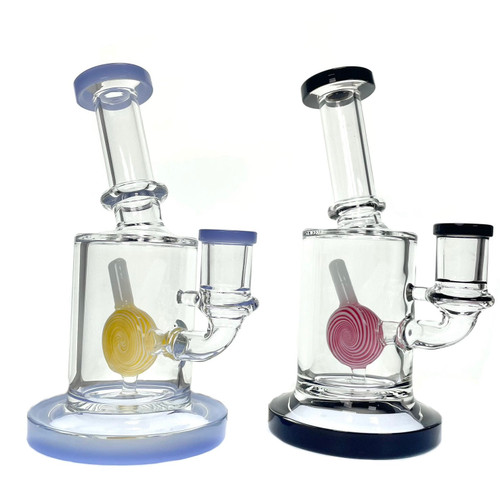 Internal Lollipop 7" Water Pipe 1 Count Assorted Colors Internal Lollipop 7" Water Pipe 1 Count Assorted Colors