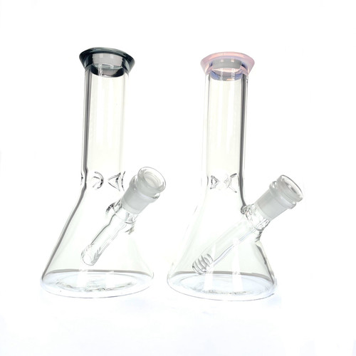 Simple Beaker 8" Water Pipe 1 Count Assorted Colors