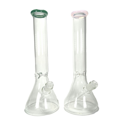 Classic Scientific Glass Beaker 14" Water Pipe 1 Count Assorted Colors