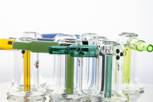 Bubbler 01 – 3.5" Mini Slitted Downstem Bubbler (Multiple Colors Available)