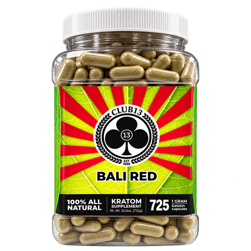 Club 13 Bali Red Caps - 725 Count Jar