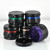 63MM Heavy Black 4 Piece Grinder (Assorted Colored Accents)