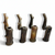 Matte Woodgrain Glass Bubbler Pipe – Assorted Hand-Blown Designs 9.5"