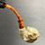 Delicate Floral Hand Cigarette Holder by Master Carver Baglan Meerschaum Pipe Paykoc