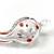 Wiggly Glass Mini Pendant Necklace Pipe 4" 1 Count
