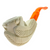 Miniature Meerschaum Turkish Tulip Pipe - Case