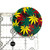 Rasta Weed Leaf Printed 4 Part Grinder 1.75" 1 Count Assorted