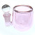 Pink Empty Belly ISO Glass Dab Station Cotton Swab Q-Tip Holder / Alcohol 2.75"x 3.5"