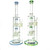 Tall Double Matrix Water Pipe 1 Count Assorted Color