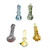 3" Colorful Hand Pipes 1 Count Assorted Styles and Colors