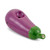 Ceramic Mini Eggplant Pipe 5" Long