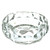 Clear Diamond Cut Crystal Ashtray 5" Wide