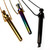 Bullet Spring Tube Scoop Necklace 3.25”
