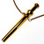 Bullet Spring Tube Scoop Necklace 3.25”