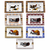 Decorative Porcelain Cigar Ashtray Collection – 5” x 6” Ceramic Ashtray with Gold Cigar Rests 1- Piece