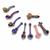 Rainbow Fumed Hand Blown Glass Spoon Pipe – Assorted Colors