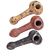 Hand-Carved 5" Natural Stone Pipe – Assorted Colors & Designs