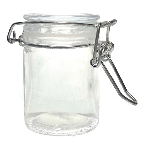 air tight glass canning jar with rubber gasket