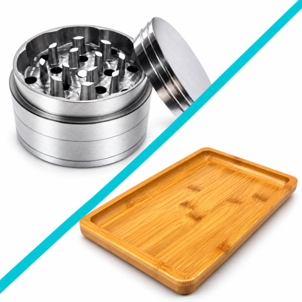 Puffr grinder and tray