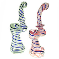 Making Me Dizzy 8" Bubbler Glass Pipe 1 Count Assorted