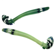 9" Green Gandalf Glass Guzzler Pipe