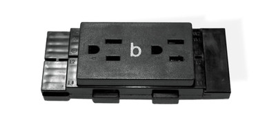 Duplex Receptacle for Thin Base Panel 8 Wire 4 circuit B BU
