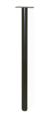 Table Leg Single 40" tall 2" Black Umber with glide