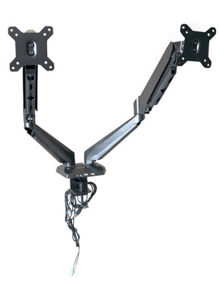 Monitor Arm OM-TBS-11 Dual VESA Mount Gas Spring Black