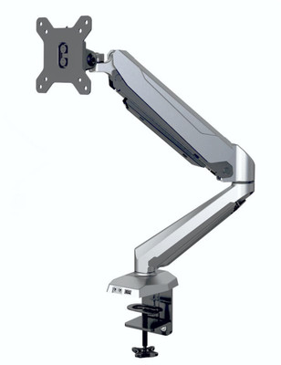 Monitor Arm OM-TBS-05 Single VESA Mount Gas Spring Silver