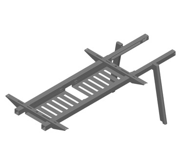 Easy Bench Double Two Person Add on Unit 48x72 White