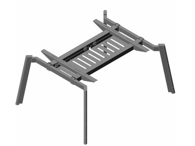 Easy Bench Double Two Person Starter Unit 48x60 Silver