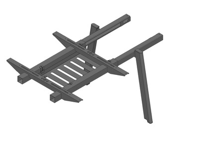 Easy Bench Double Two Person Add on Unit 48x48 White