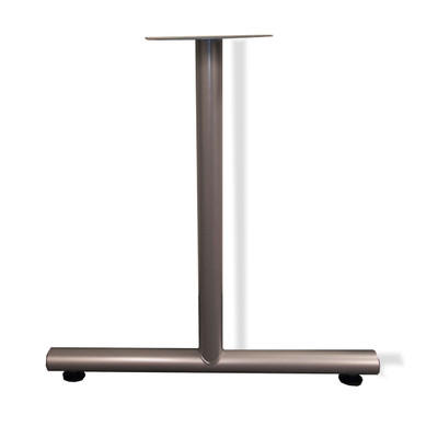 Table Leg T Type with Glides 30" D Medium Tone