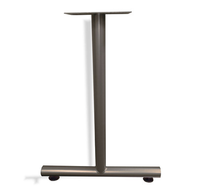 Table Leg T Type with Glides 24" D Medium Tone