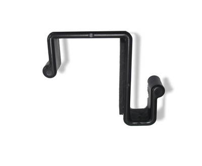 Coat Hook Over Panel for 1 7/8 to 2 size Black