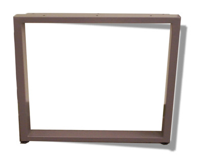 Table Leg Open Frame O Type with glides 30" D Medium Tone