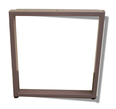 Table Leg Open Frame O Type with glides 24" D Medium Tone