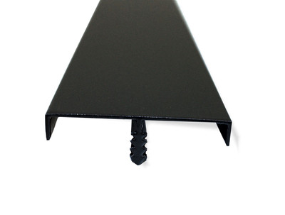 Panel Top Cap Trim, A02, BU Black Umber, Plastic 72"