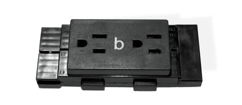 Duplex Receptacle for Thin Base Panel 8 Wire 4 circuit B BU