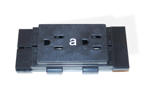Duplex Receptacle for Thin Base Panel 8 Wire 4 circuit A BU