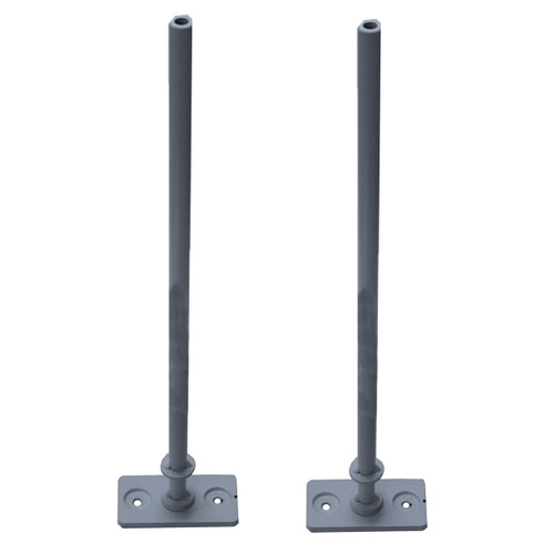 Easy Bench T Bracket for Divider Screen Silver