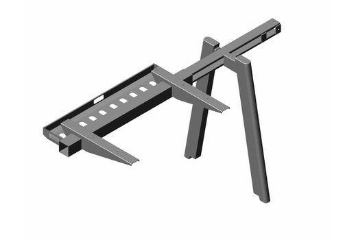 Easy Bench Single Side Addon Unit 24x48 Silver