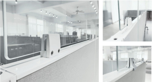 Glass UP Add on panel work top 18H x 42W Clear Acrylic