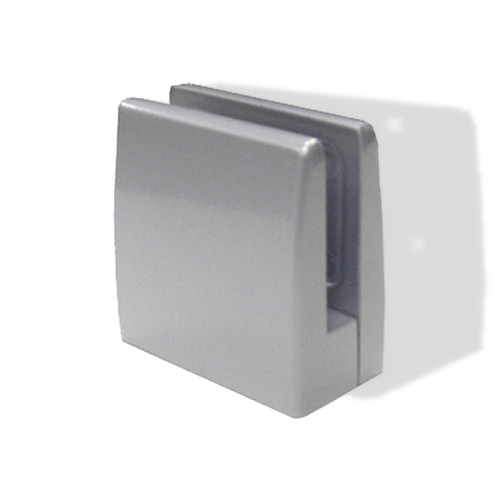 Glass Clamp, Surface Mount, Flat, MS Metallic Silver Color
